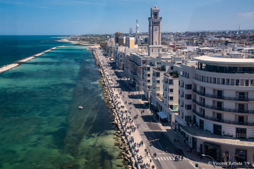 Bari, seafront view